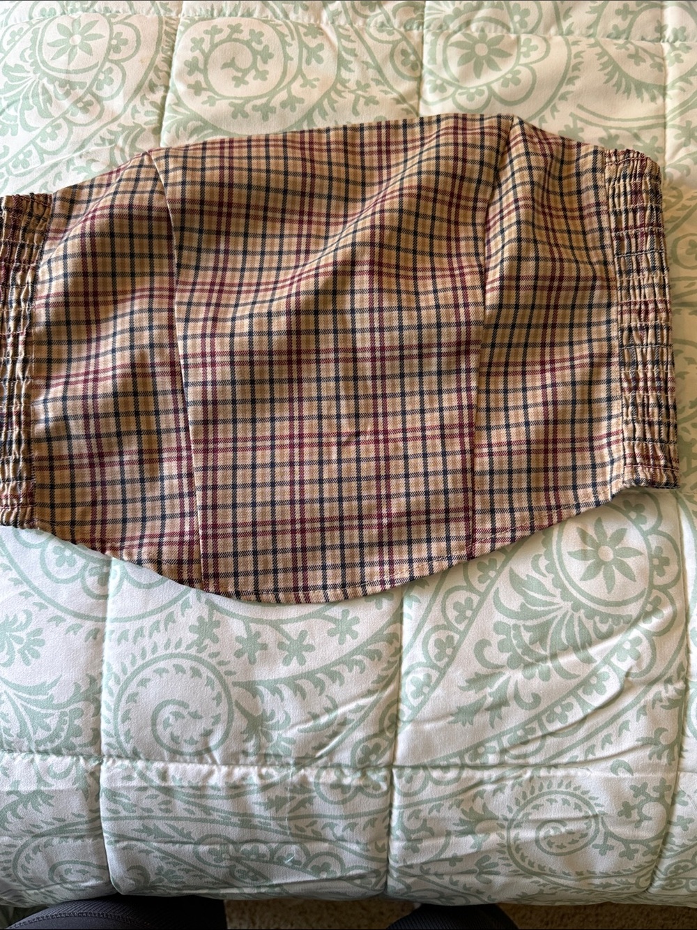 Divided Plaid Tube Top